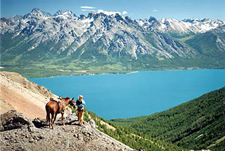 Canada-British Columbia-Chilko Lake Wilderness Pack Trip